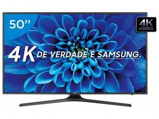 Smart TV LED 50" Samsung 4K/Ultra HD 50KU6000 - Conversor Digital Wi-Fi 3 HDMI 2 USB