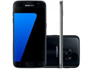 Smartphone Samsung Galaxy S7 32GB Preto 4G - Câm 12MP + Selfie 5MP Tela 5.1" Quad HD Octa Core